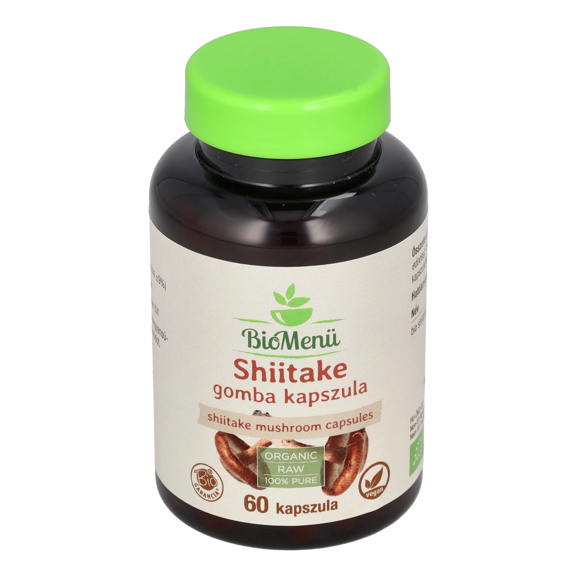 BioMenü BIO SHIITAKE gomba kapszula 60 db