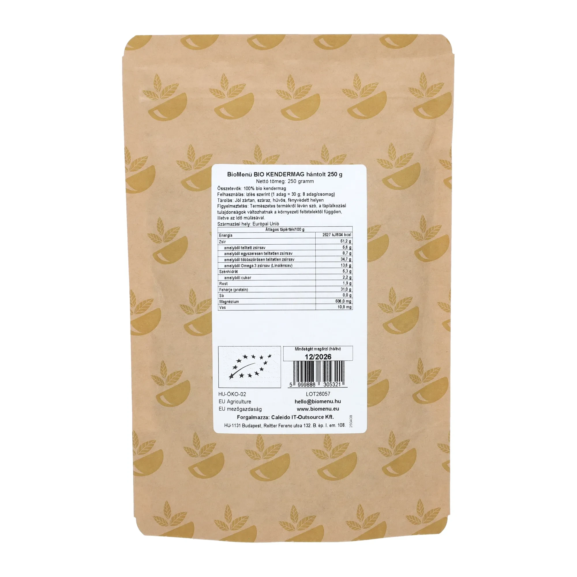 BIO KENDERMAG hántolt 250 g