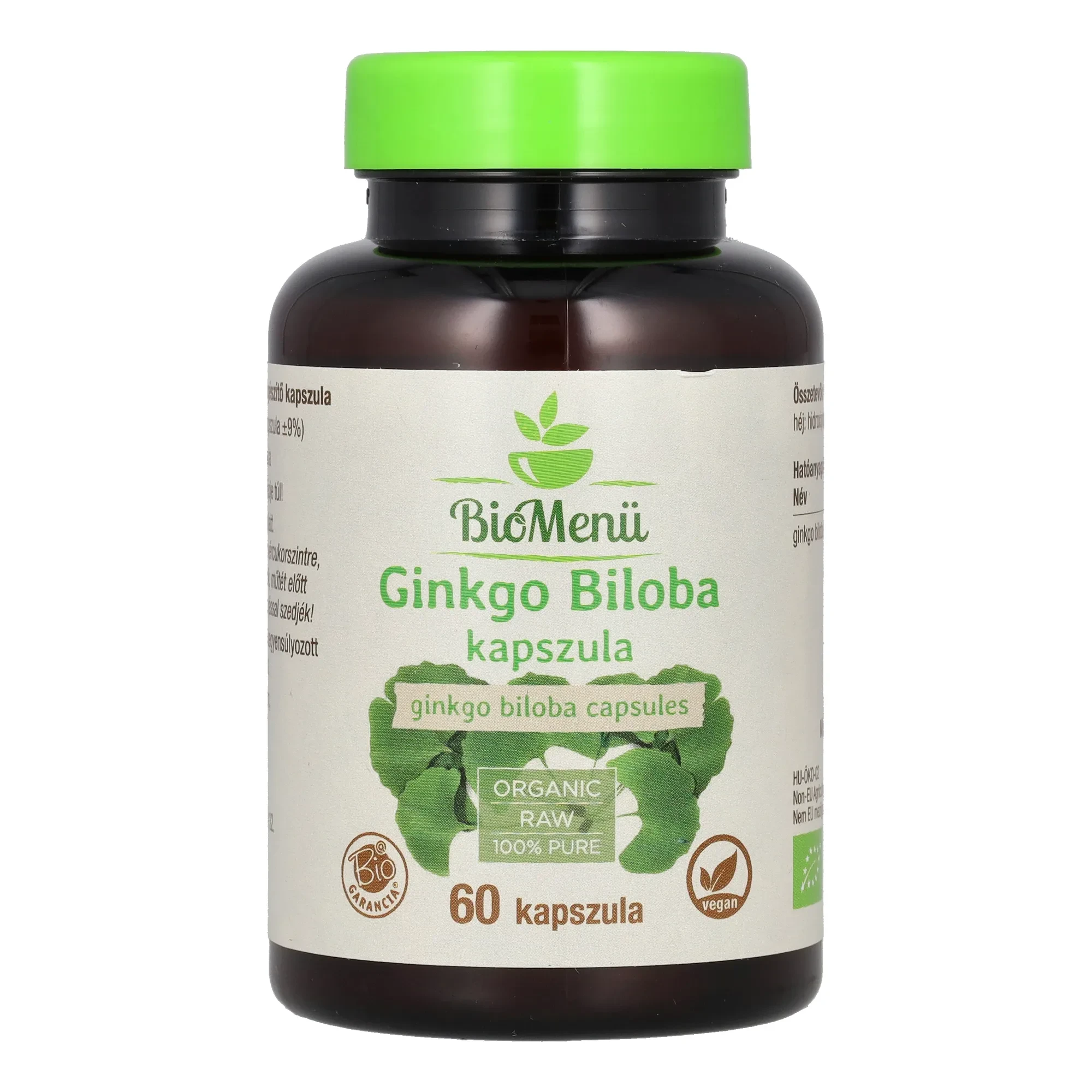 BioMenü BIO Ginkgo Biloba kapszula 60 db