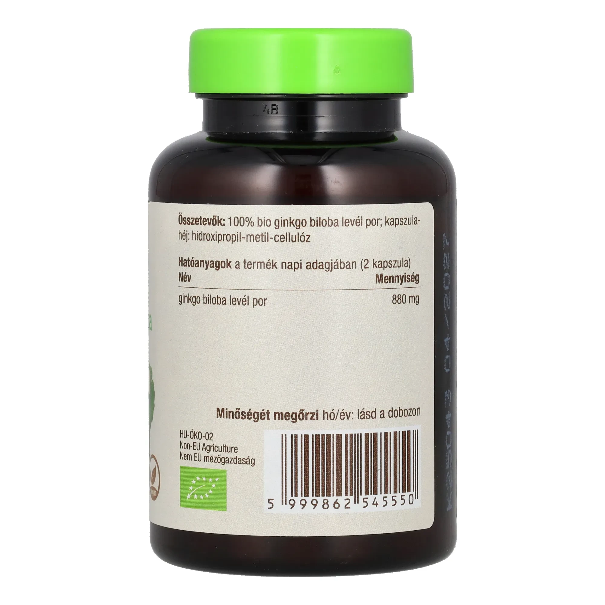 BioMenü BIO Ginkgo Biloba kapszula 60 db