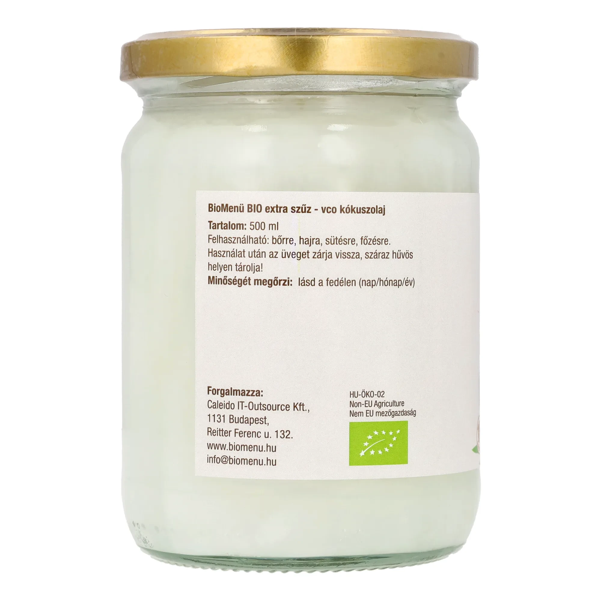BioMenü Bio Kókuszolaj VCO szűz 500ml
