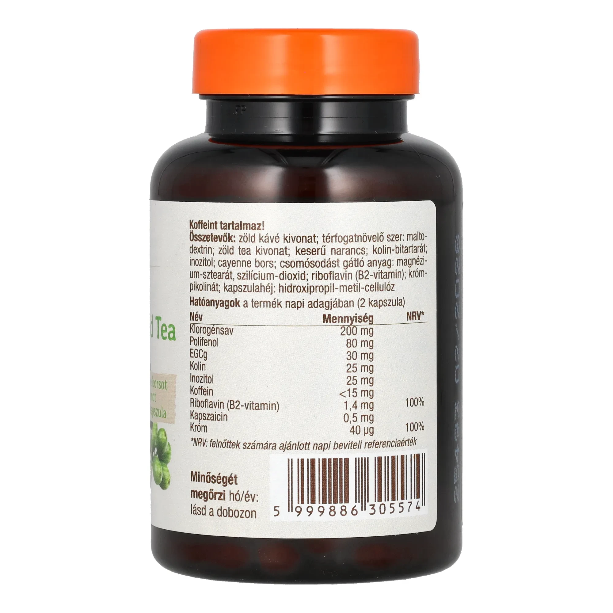 GreenSlim Zöld Kávé és Zöld Tea kapszula 60 db