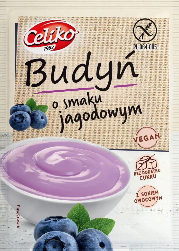 Celiko Gluténmentes Puding Kék áfonya ízű 40g