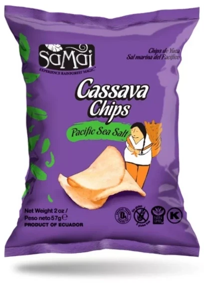 Cassava chips tengeri sós 57g SAMAI