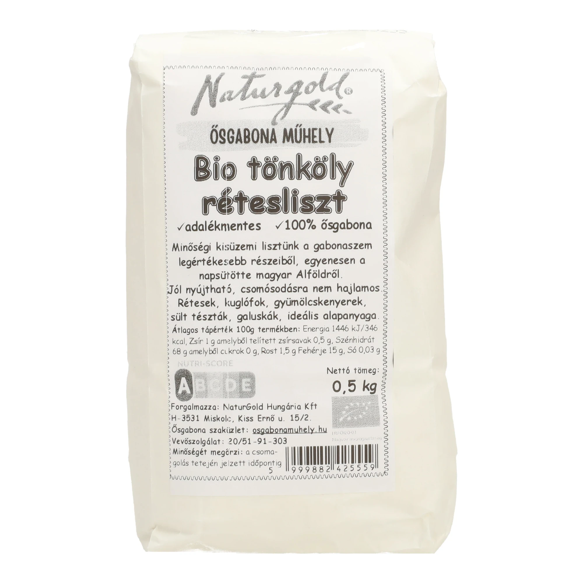Natur Gold Bio tönköly rétesliszt TFF65 500g