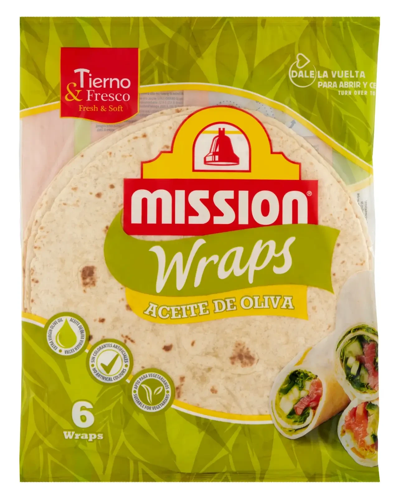 MISSION Wrap Olívás 25cm 370g (6db/cs)
