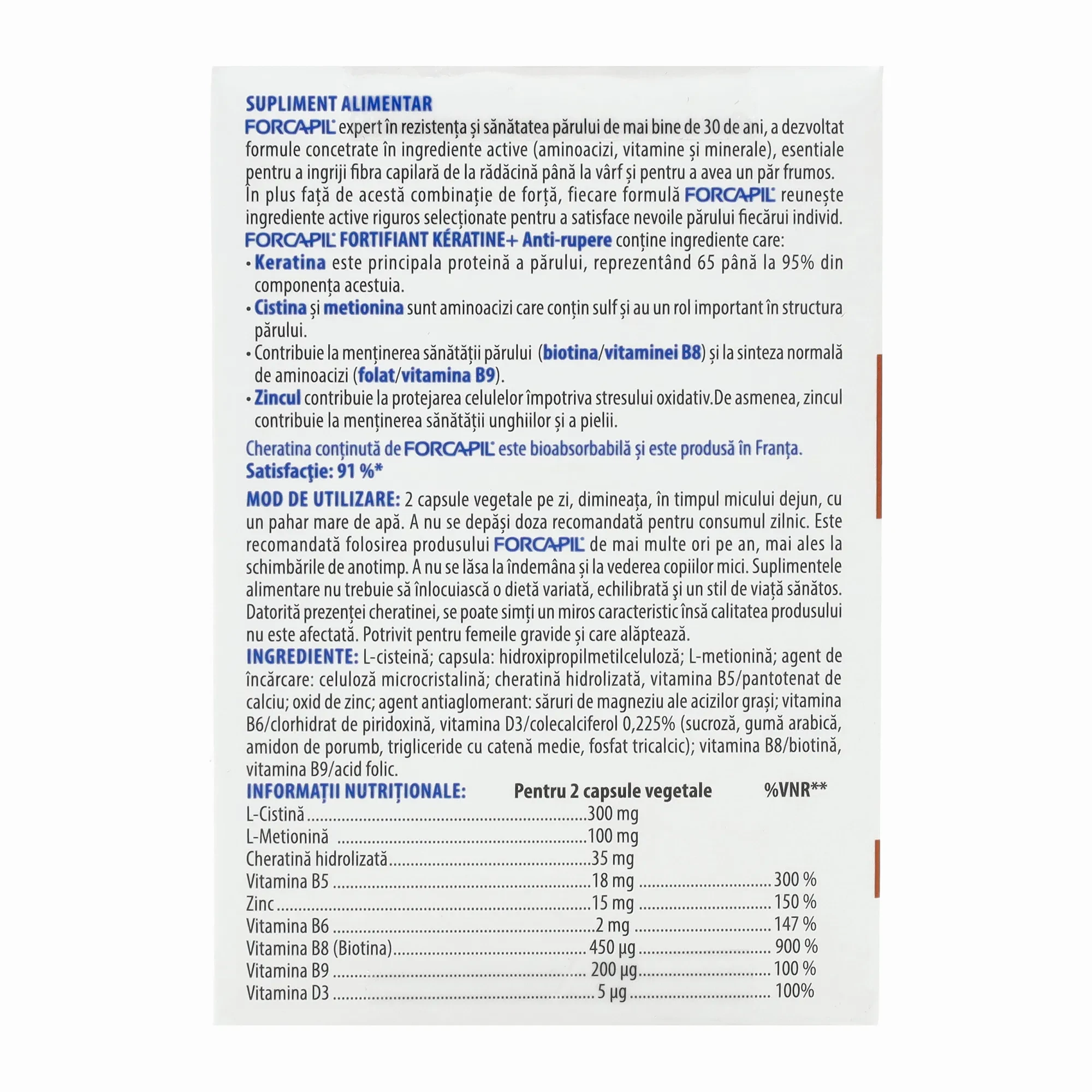 Forcapil Keratin kapszula 60db