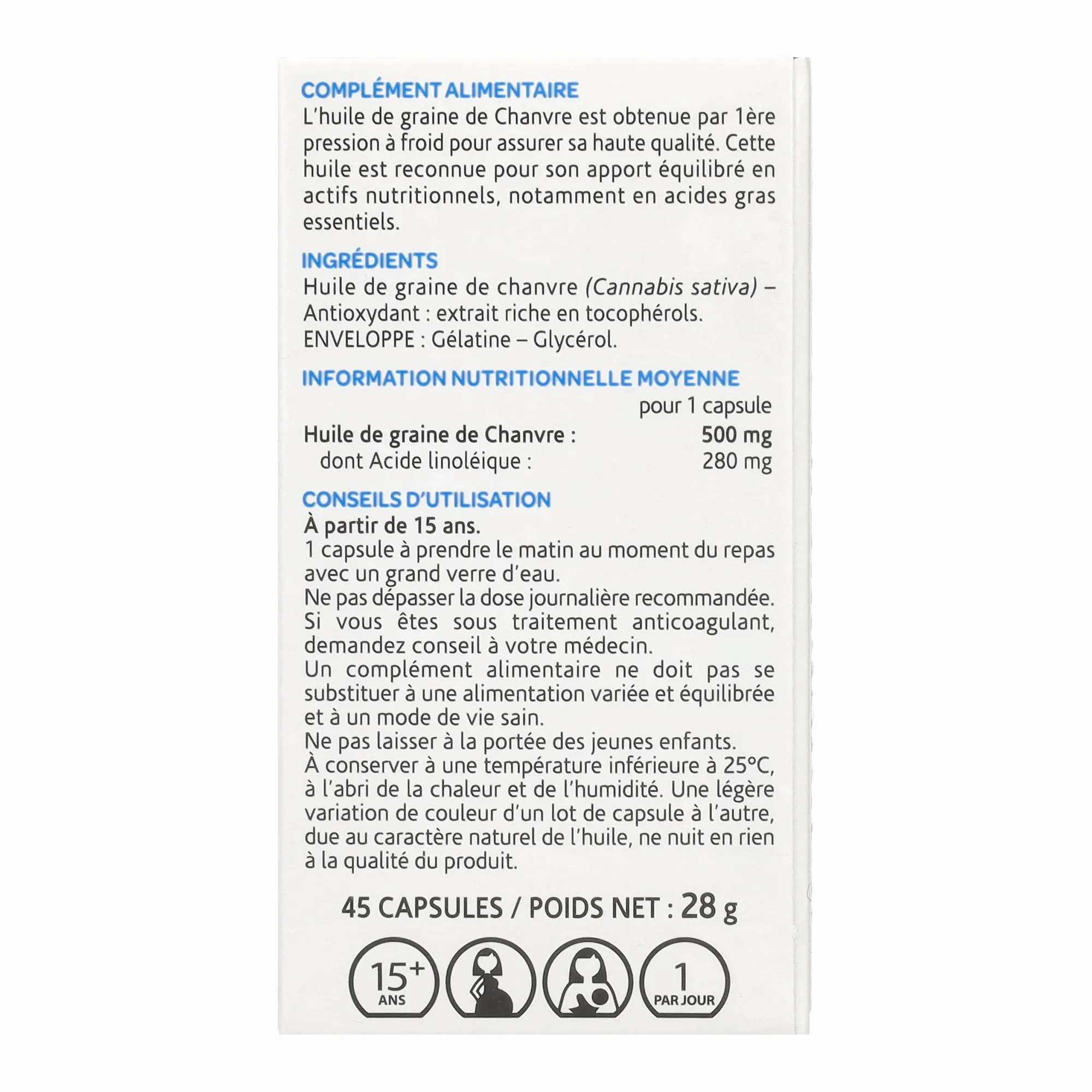 Arkocaps Cannabis Sativa kapszula 45 db