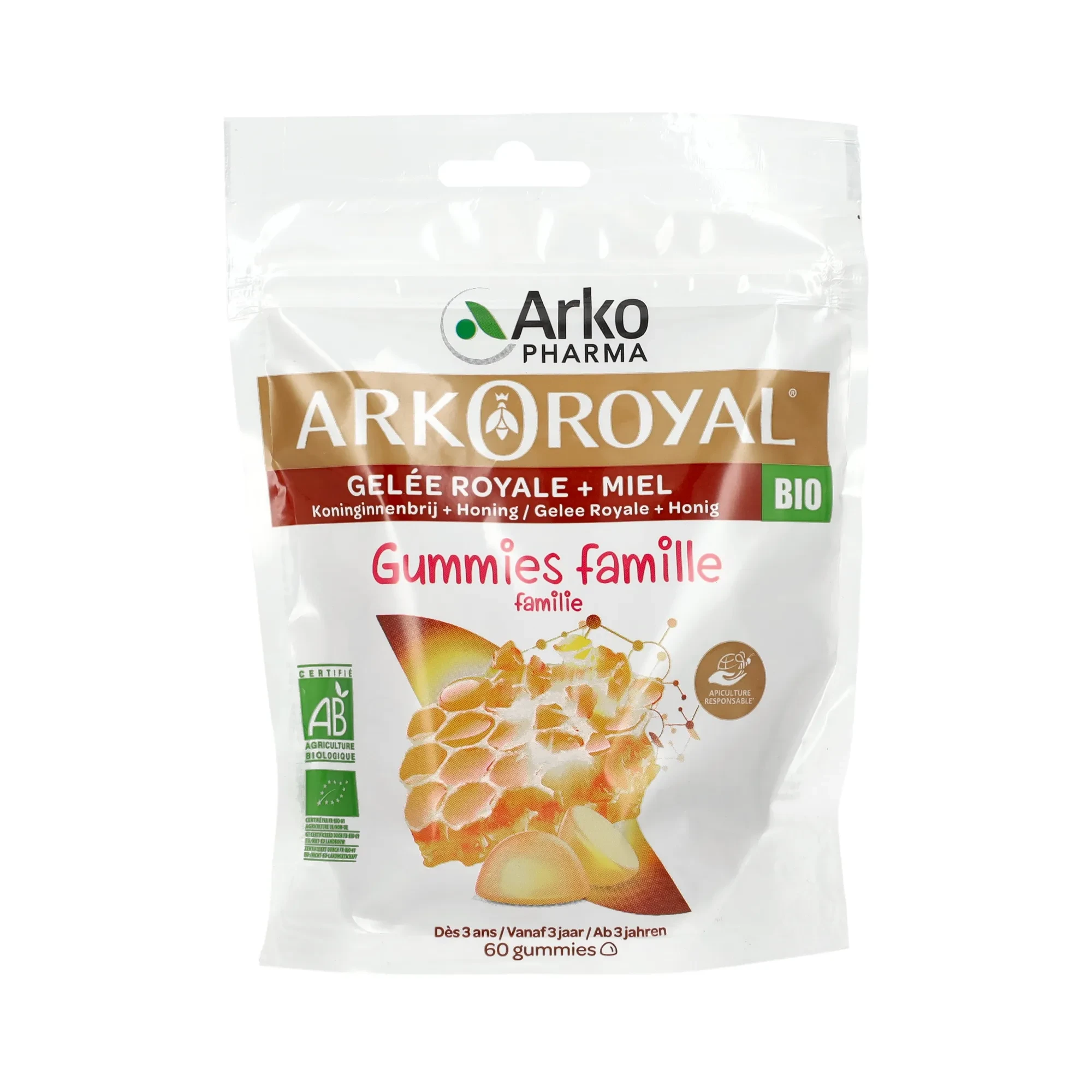 Arkoroyal Gumicukor(Méhpempő+méz) 60 db