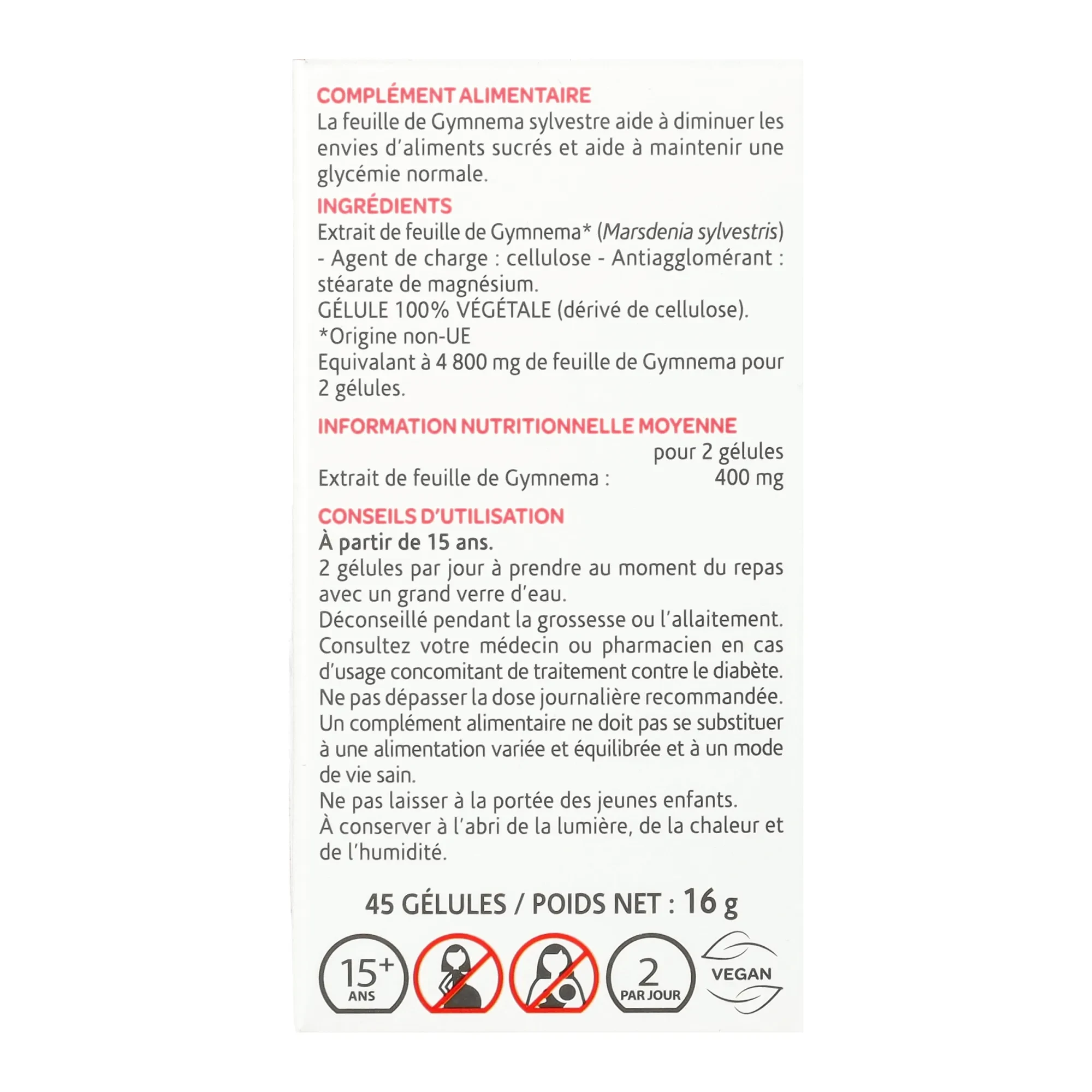 Arkocaps Gymnema Sylvestre 45 db