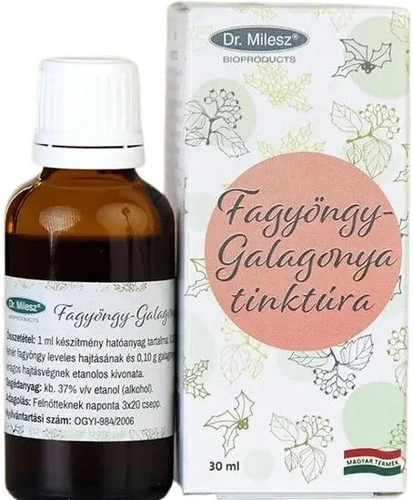 Dr. Milesz Fagyöngy-Galagonya tinktúra 30 ml