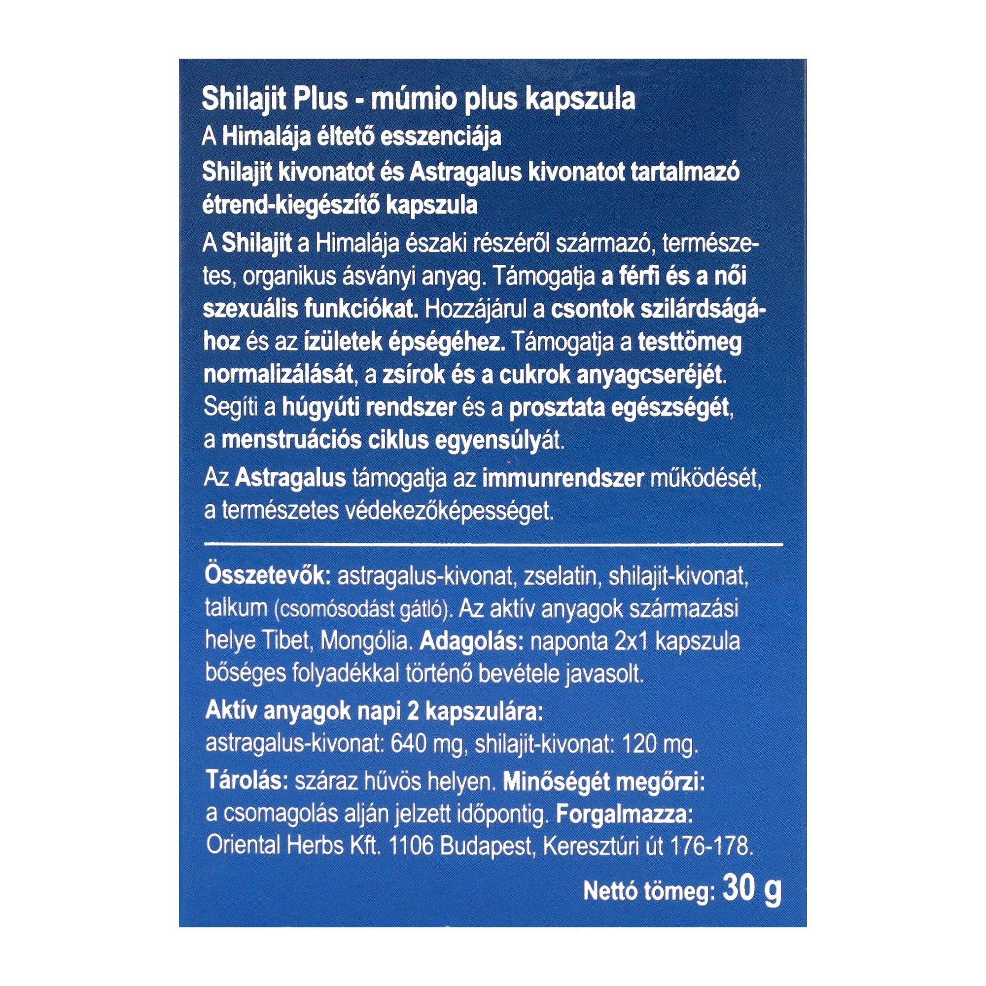 Dr.Chen Shilajit Plus Kapszula 60 db