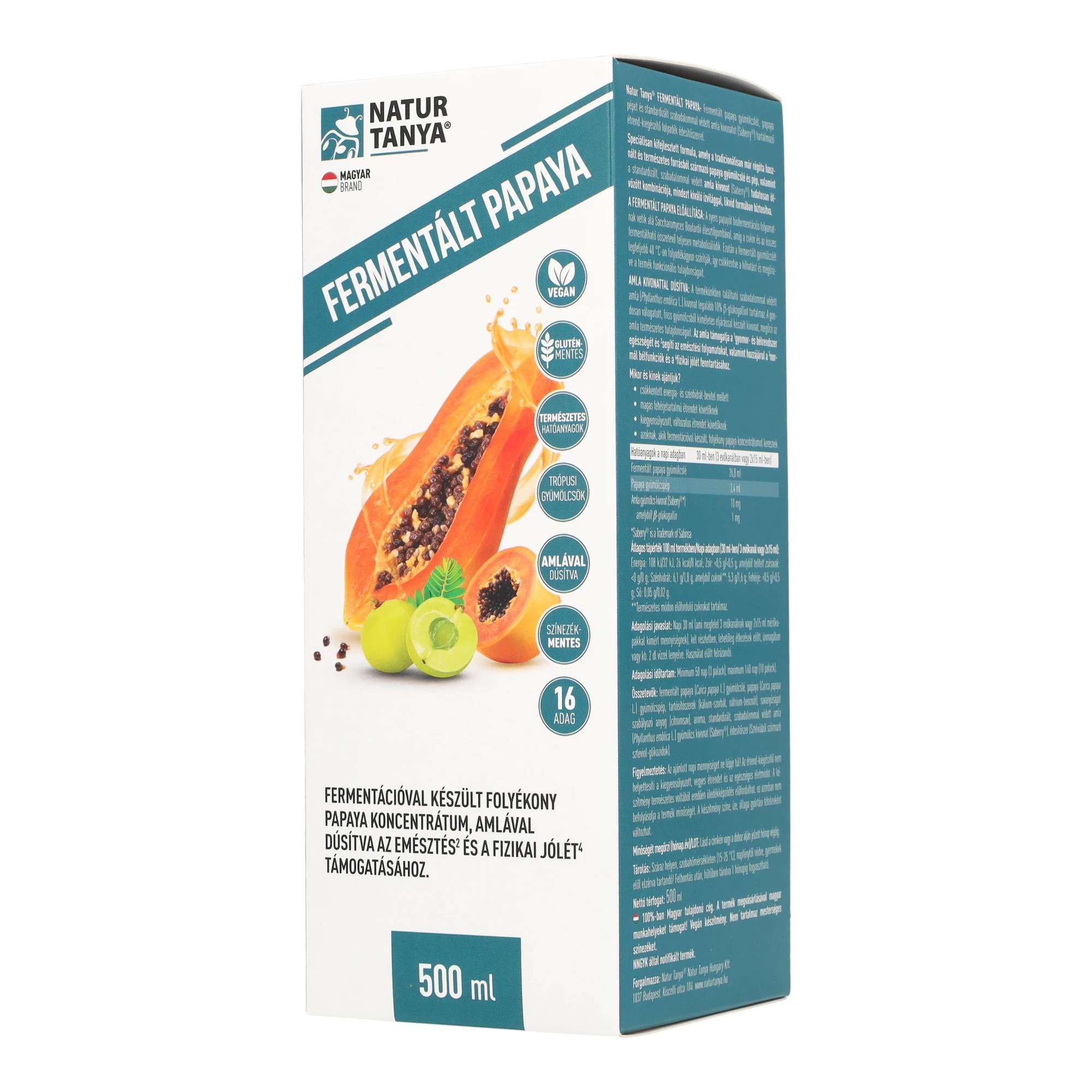 NT Fermentált Papaya koncentrátum 0,5L