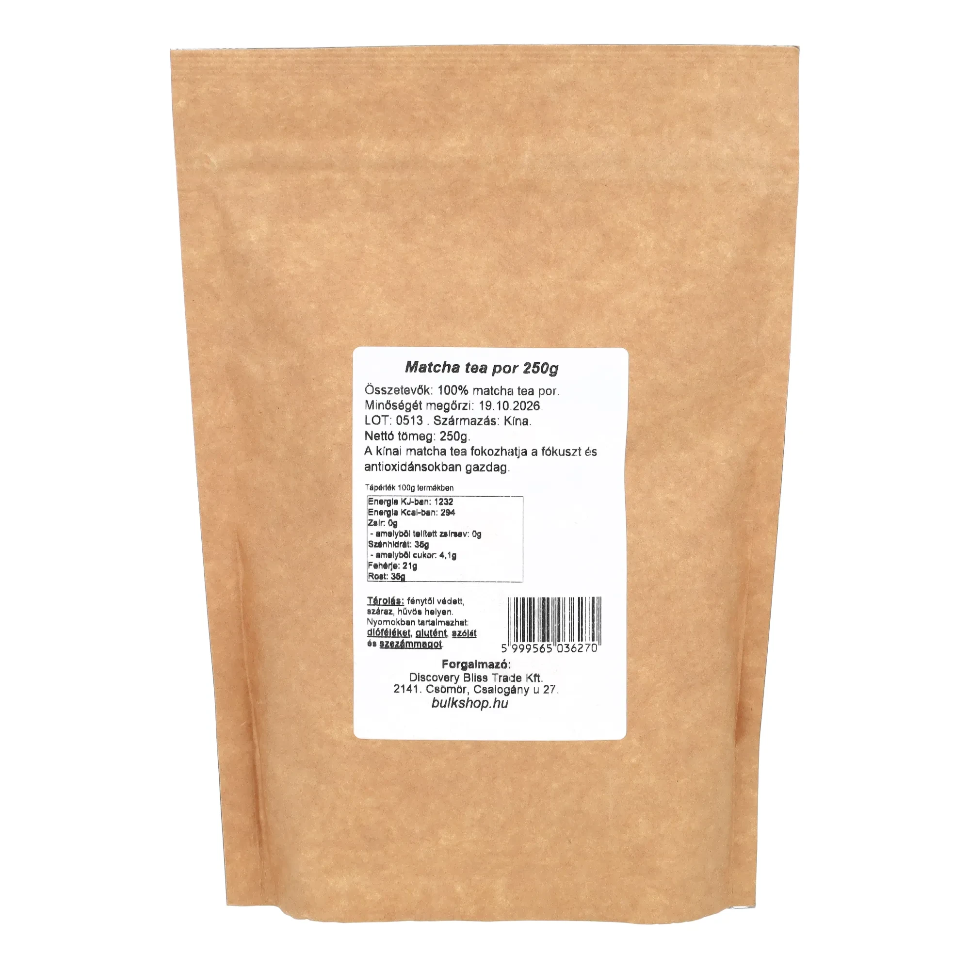 Bulkshop Kínai Matcha Por 250 g