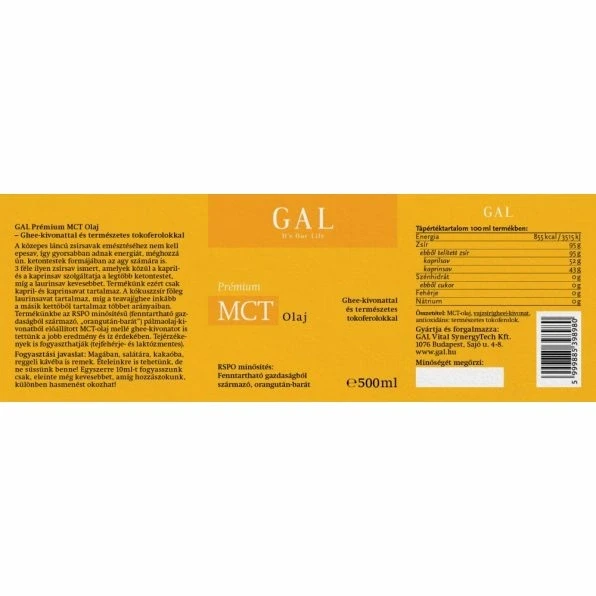 GAL MTC olaj 500ml (St.)