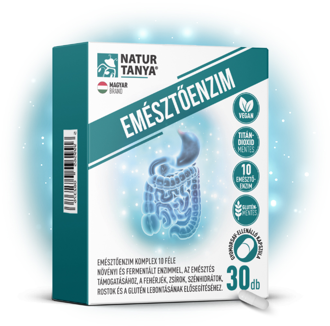 NT EMÉSZTŐENZIM komplex – 10 féle fermentált és növényi emésztőenzim, kalciummal 30db