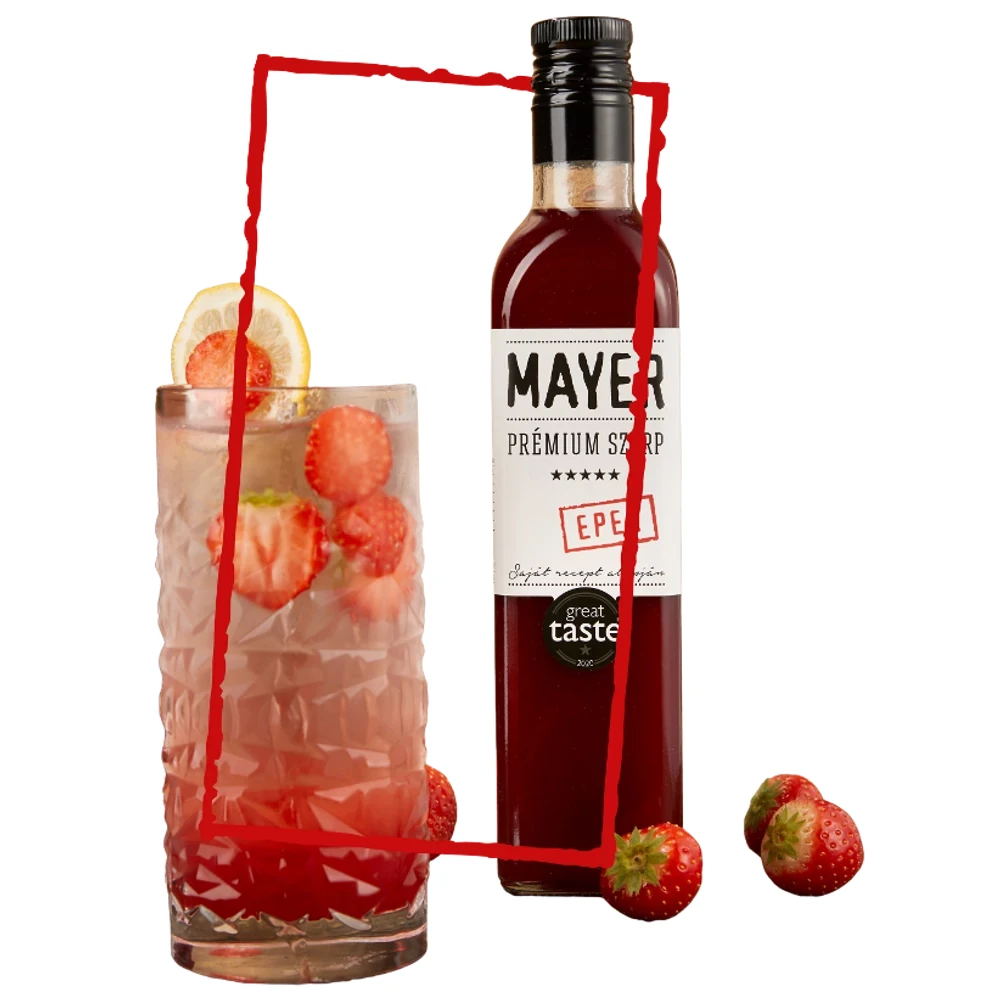 Mayer Prémium Eper szörp 0,5 liter