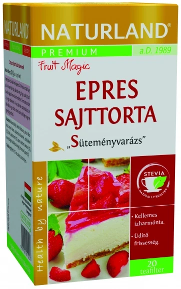 Naturland Prémium Epres sajttorta ízű tea filt. 20x2g
