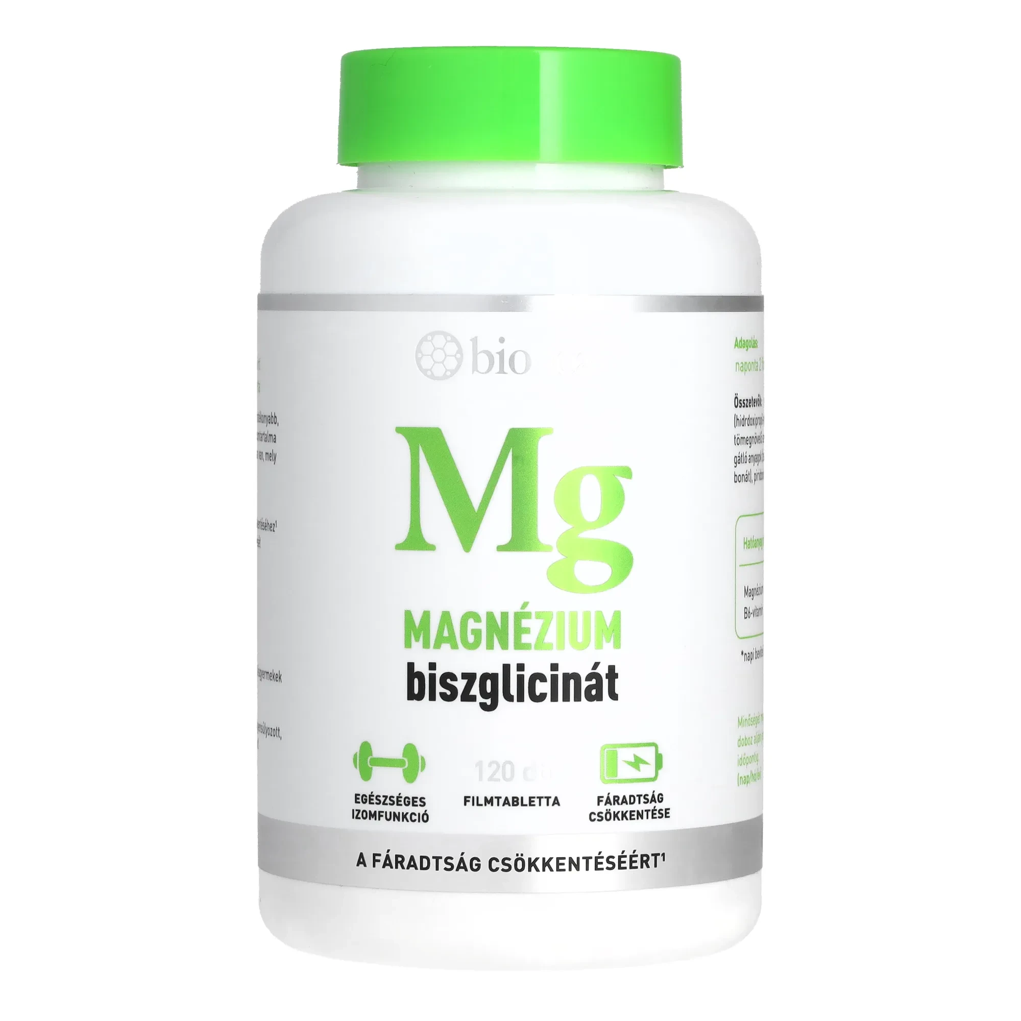 Bioheal Magnézium Biszglicinát +B6 120db Filmtabletta