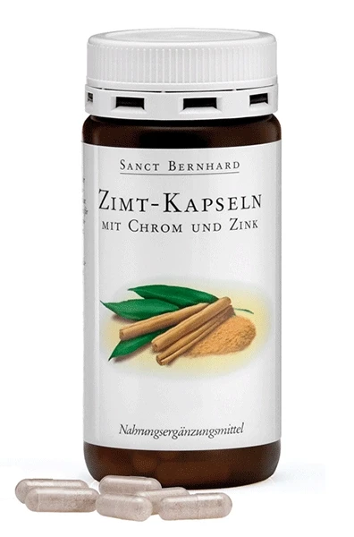 Fahéj + Króm + Cink kapszula 180 db (Sanct Bernhard)
