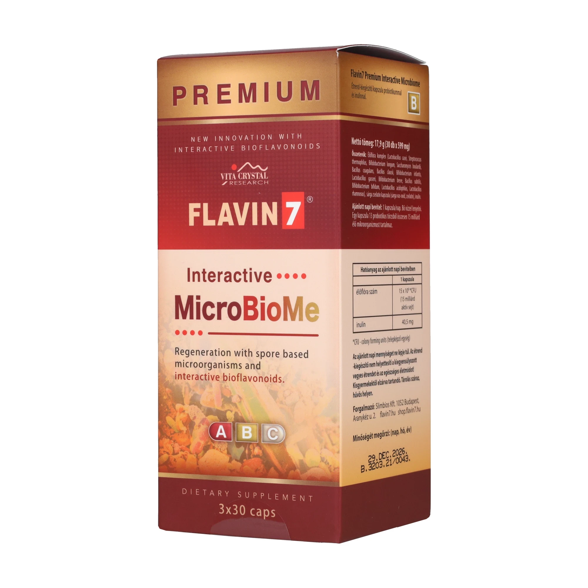 Flavin 7 Premium Interactive MicroBioMe kapszula 3x30 db