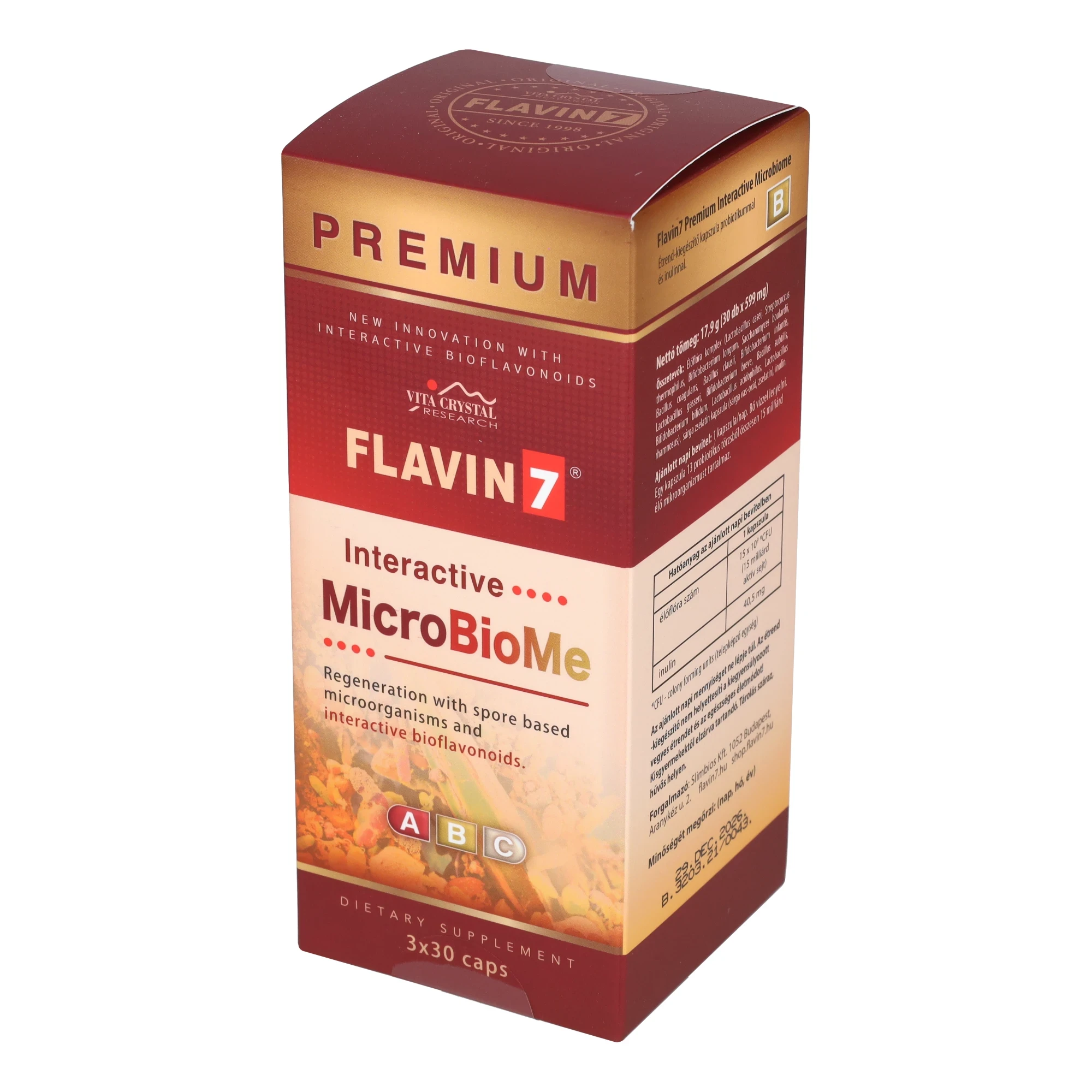 Flavin 7 Premium Interactive MicroBioMe kapszula 3x30 db