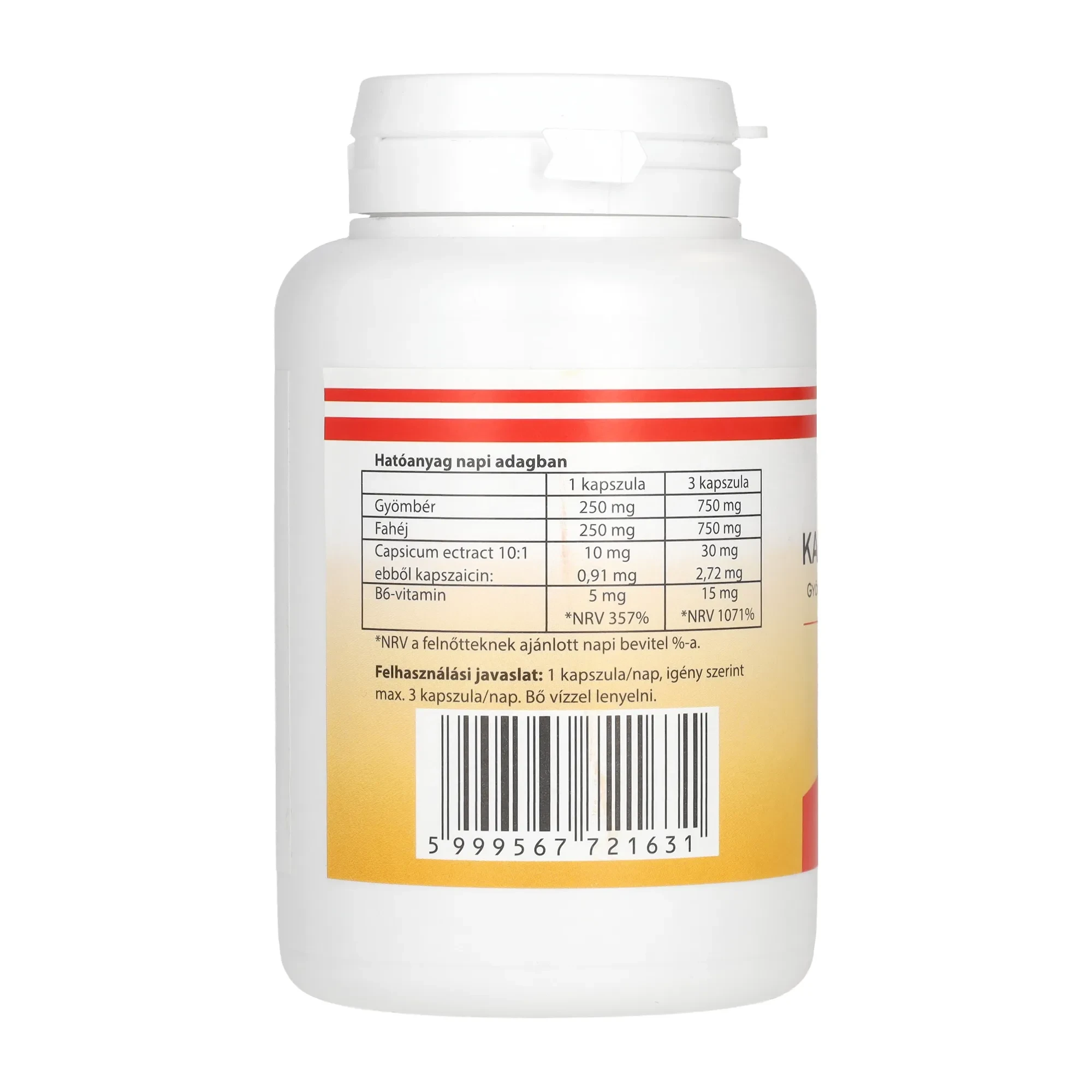 Kapszaicin 100db kapszula