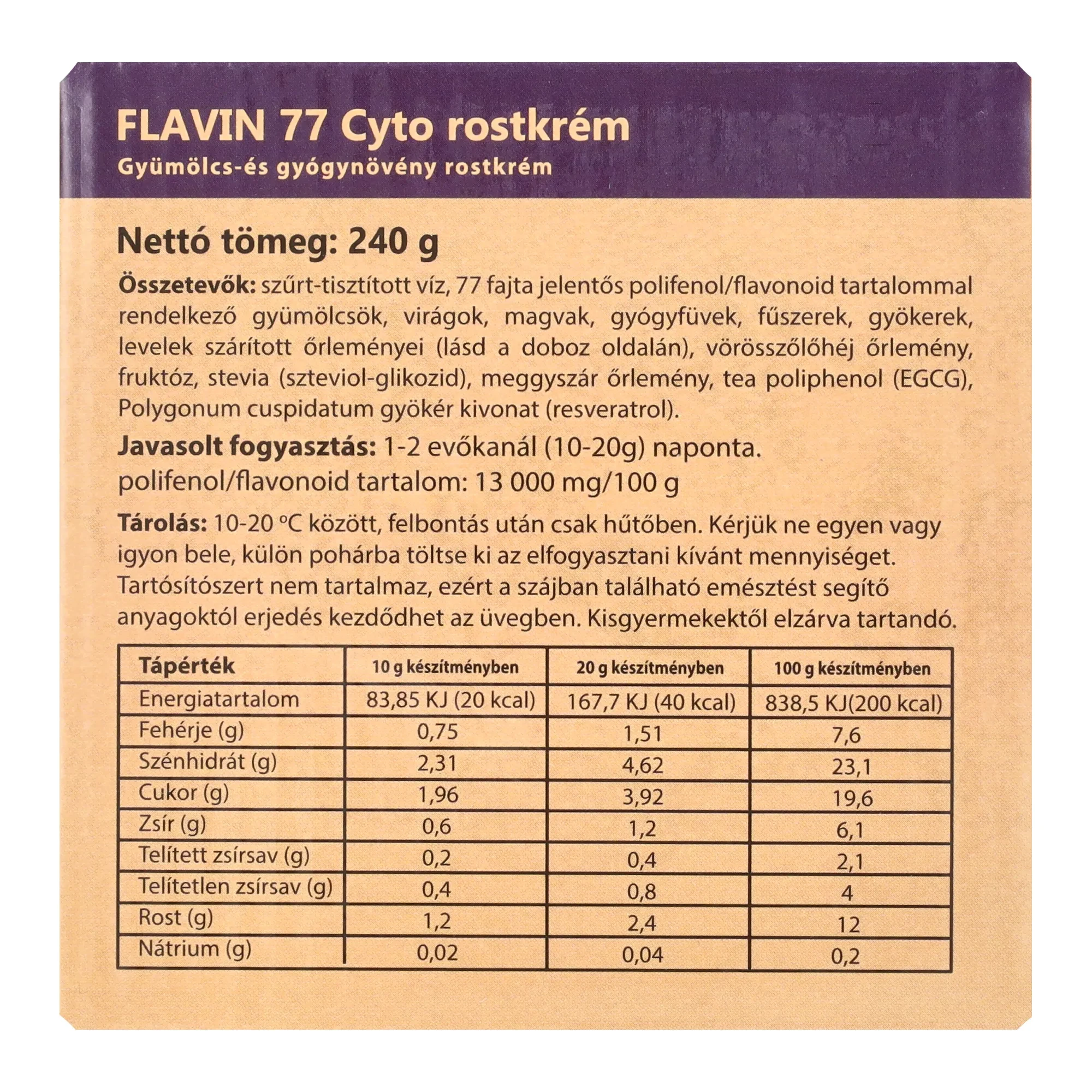 Flavin77 Cyto rostkrém 240g