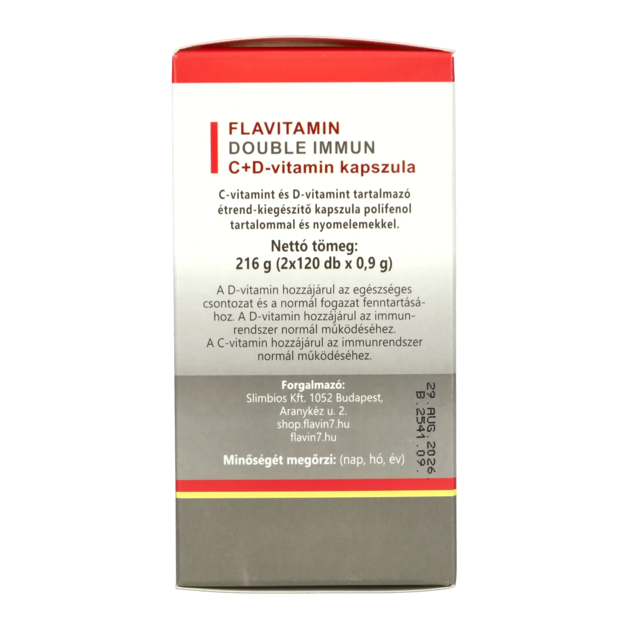 Flavitamin Double Immun C+D vitamin 2 x120db