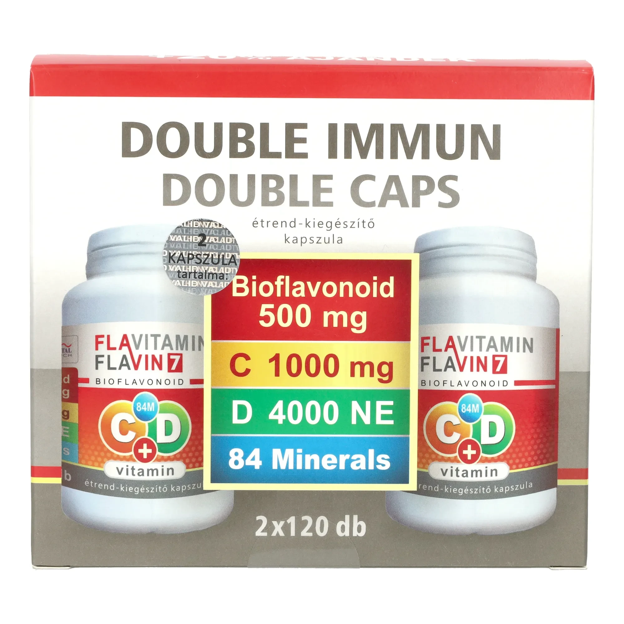Flavitamin Double Immun C+D vitamin 2 x120db