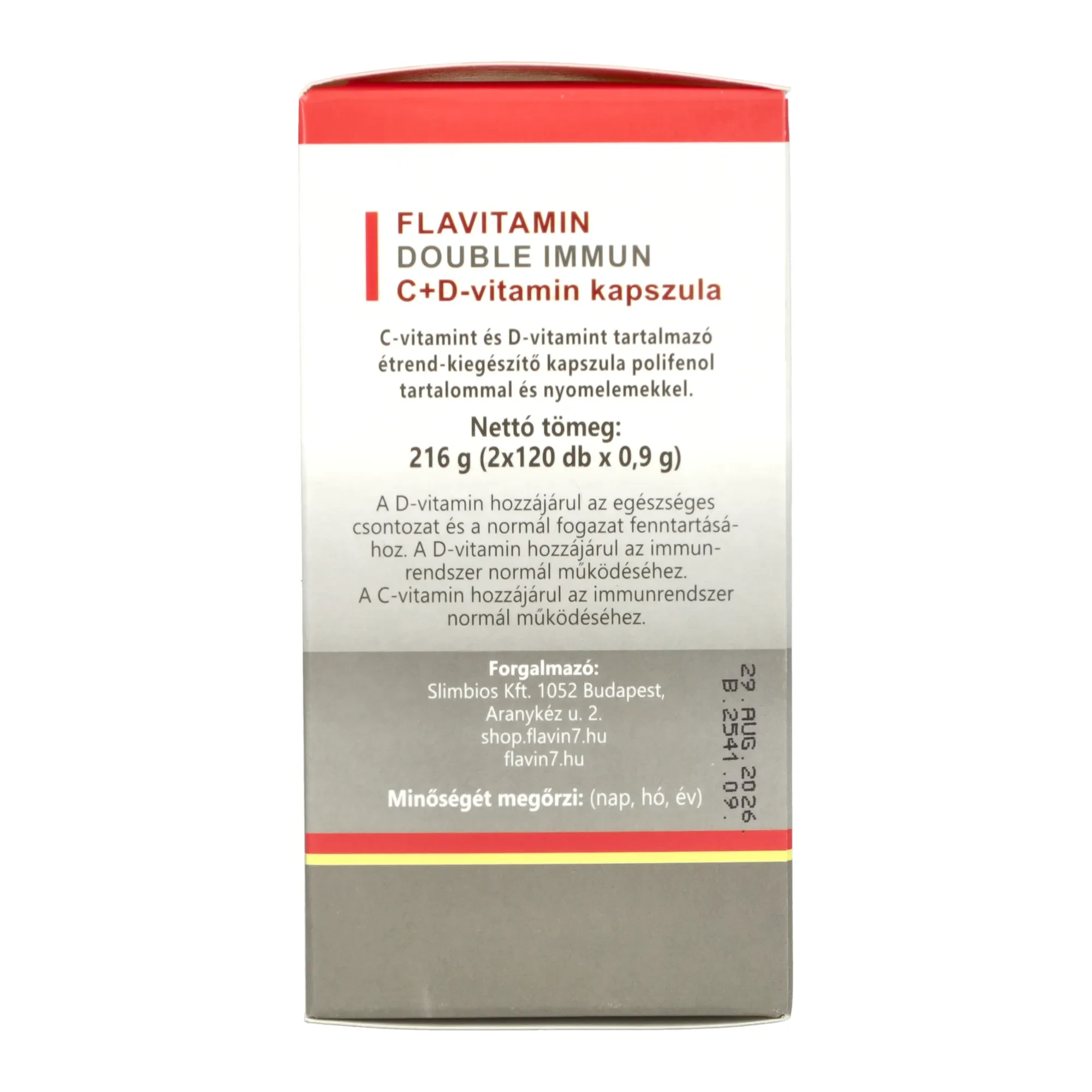 Flavitamin Double Immun C+D vitamin 2 x120db