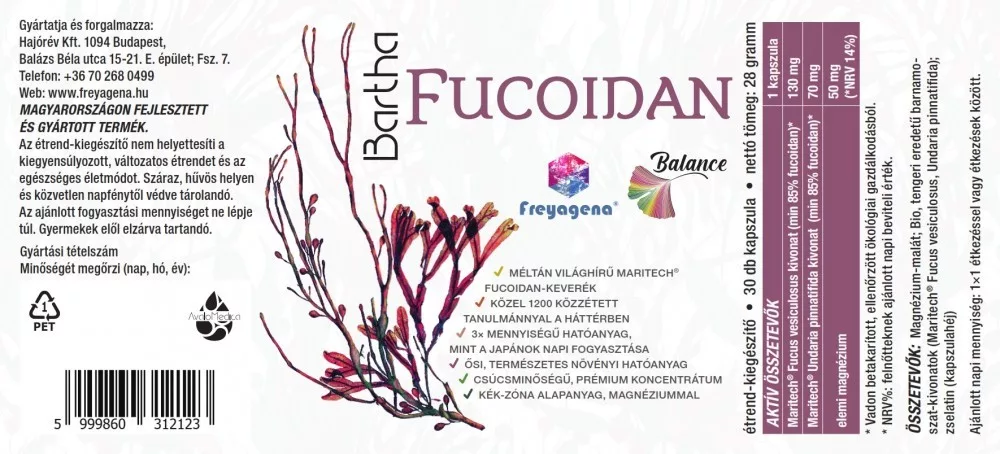 Bartha Fucoidan kapszula 30db