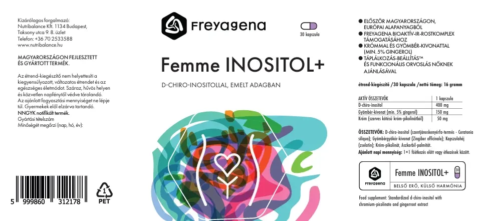 Freyagena Femme INOSITOL + (D-chrio-inositol) 30db