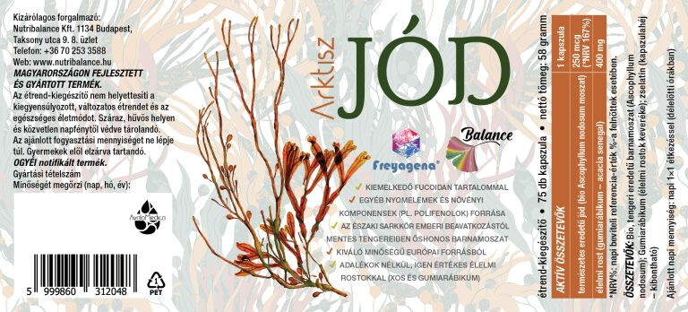 Arktisz jód kapszula 80db