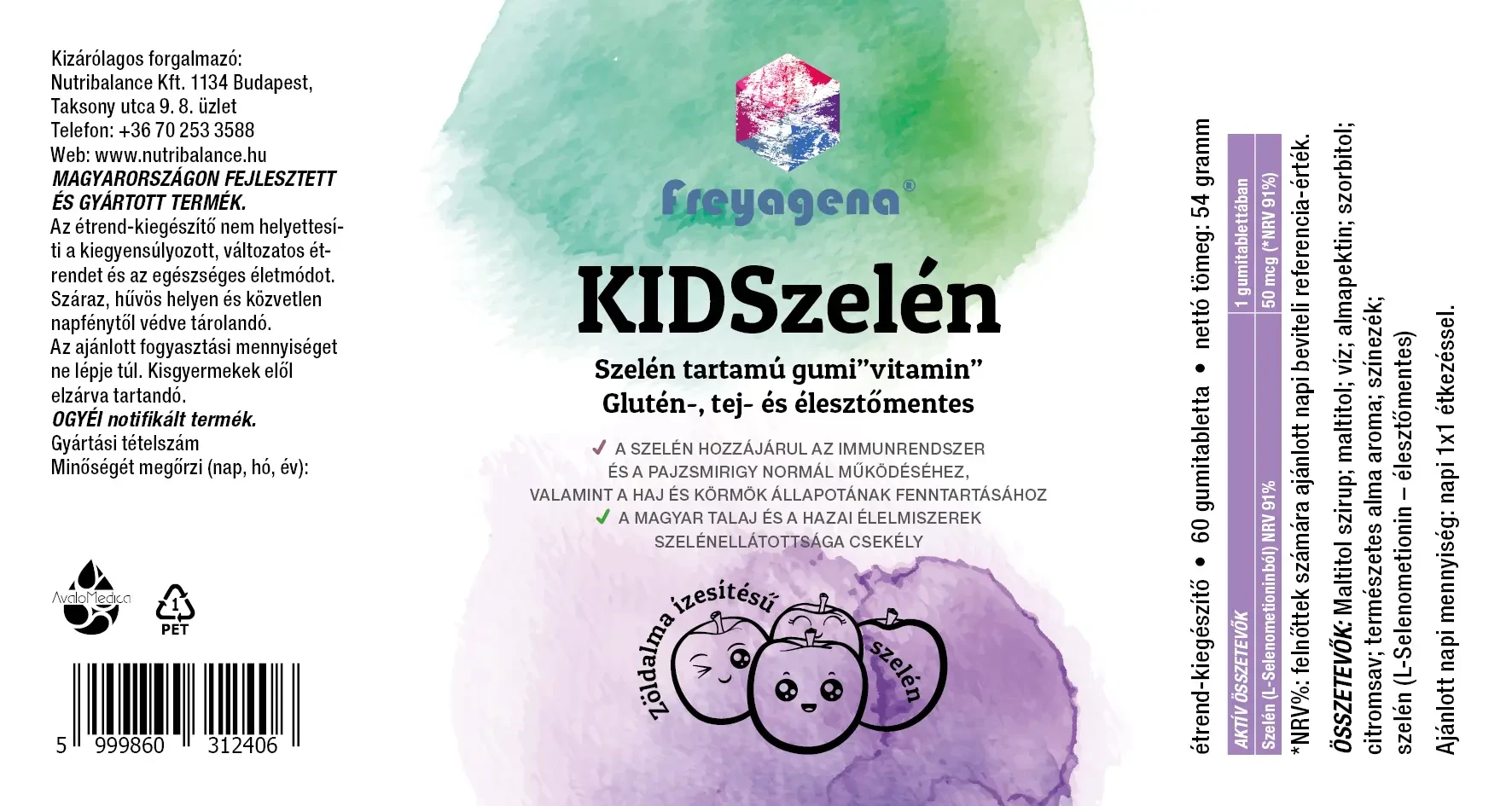 Freyagena KIDSzelén Gummivitamin 60 db