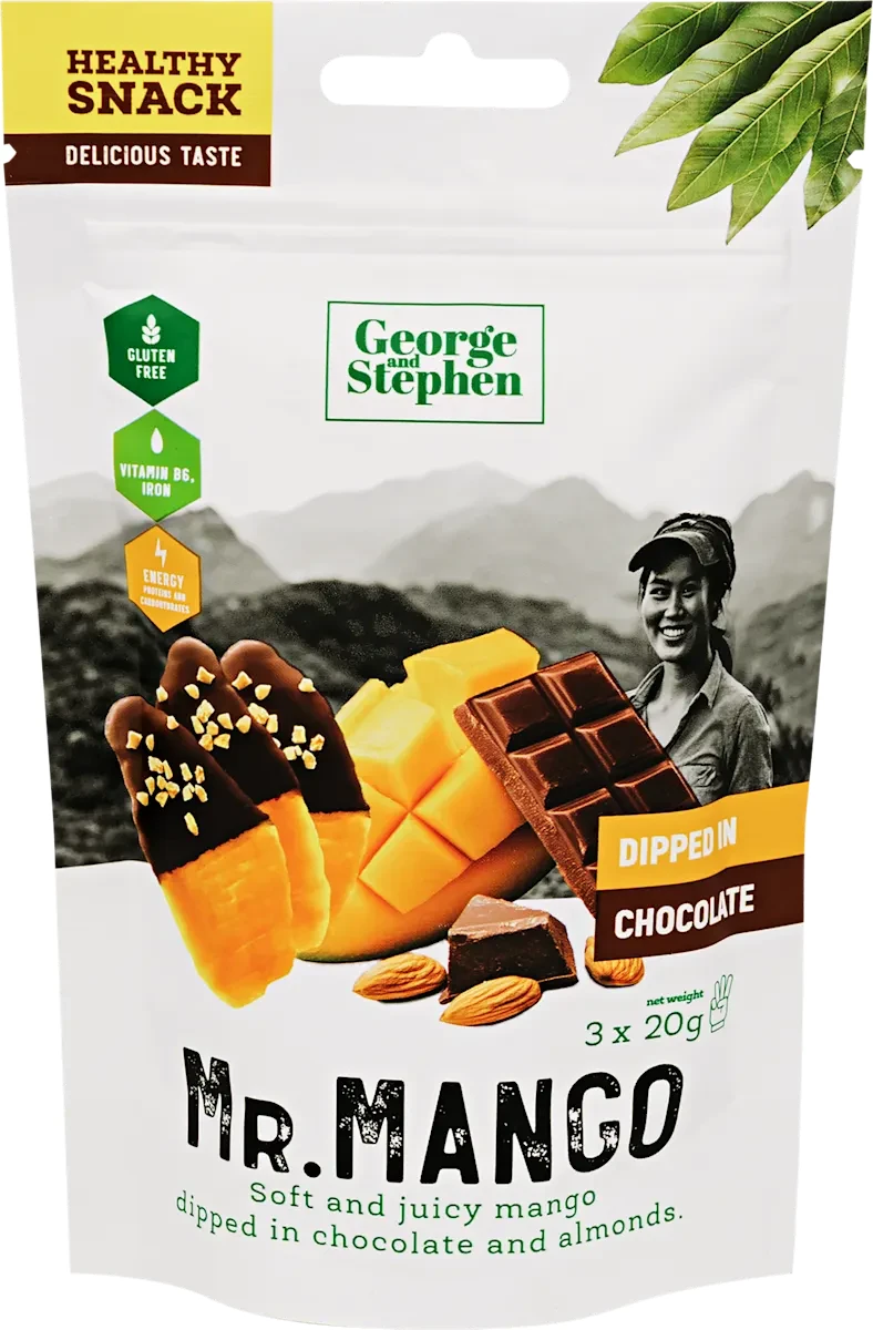 George & Stephen Mr. Mango Prémium Aszalt Mangó Csokolédéval 40 g
