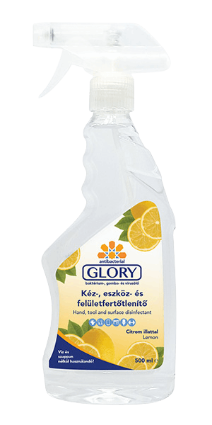 Glory kéz eszköz és felületfertőtlenítő (citrom) 500 ml