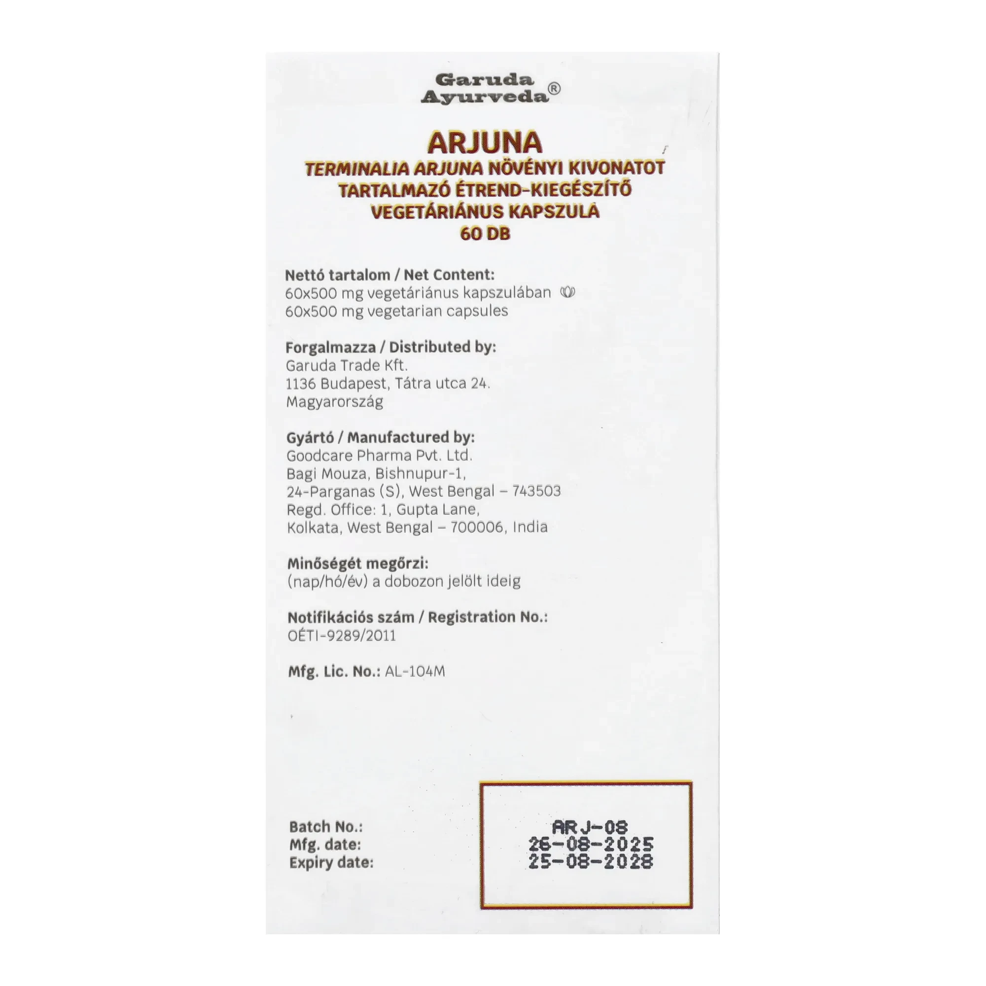 Dabur Goodcare Arjuna 60db