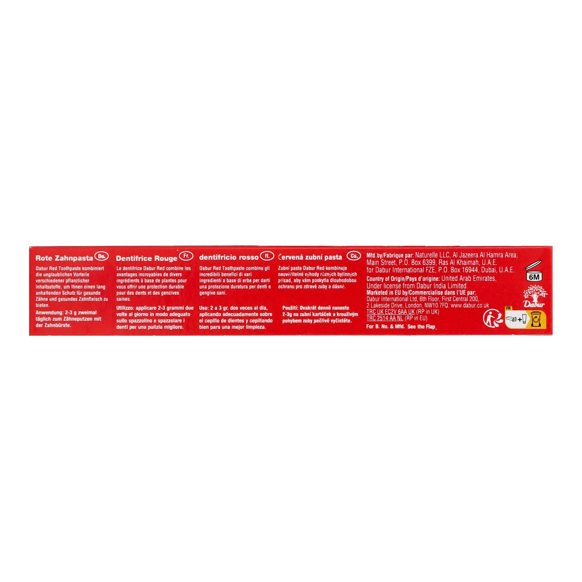 Dabur Gyógynövényes Red fogkrém 100g