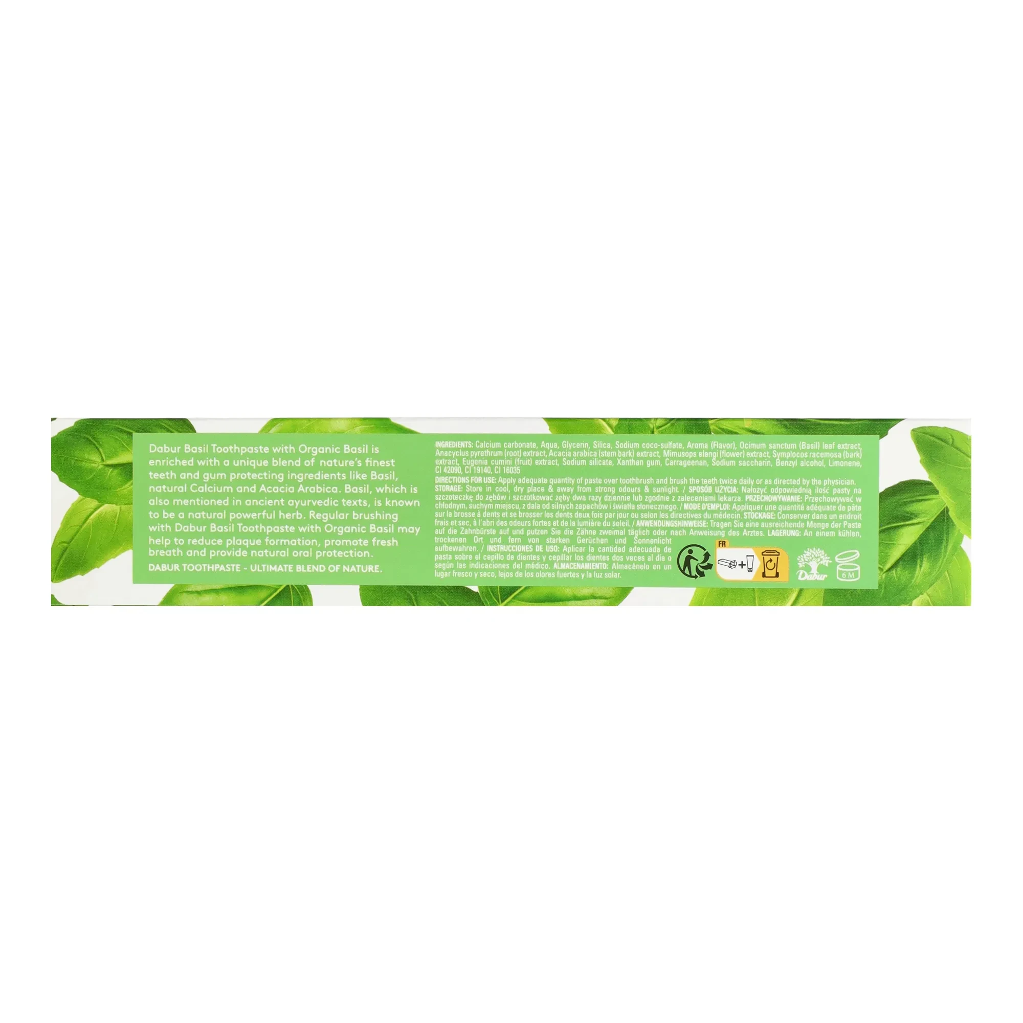 Dabur Organic Basil Fogkrém 100 ml 100ml