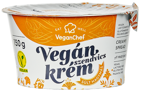 VeganChef Kenhető Növényi Krém Sült Hagymás Ízesítésű 150g