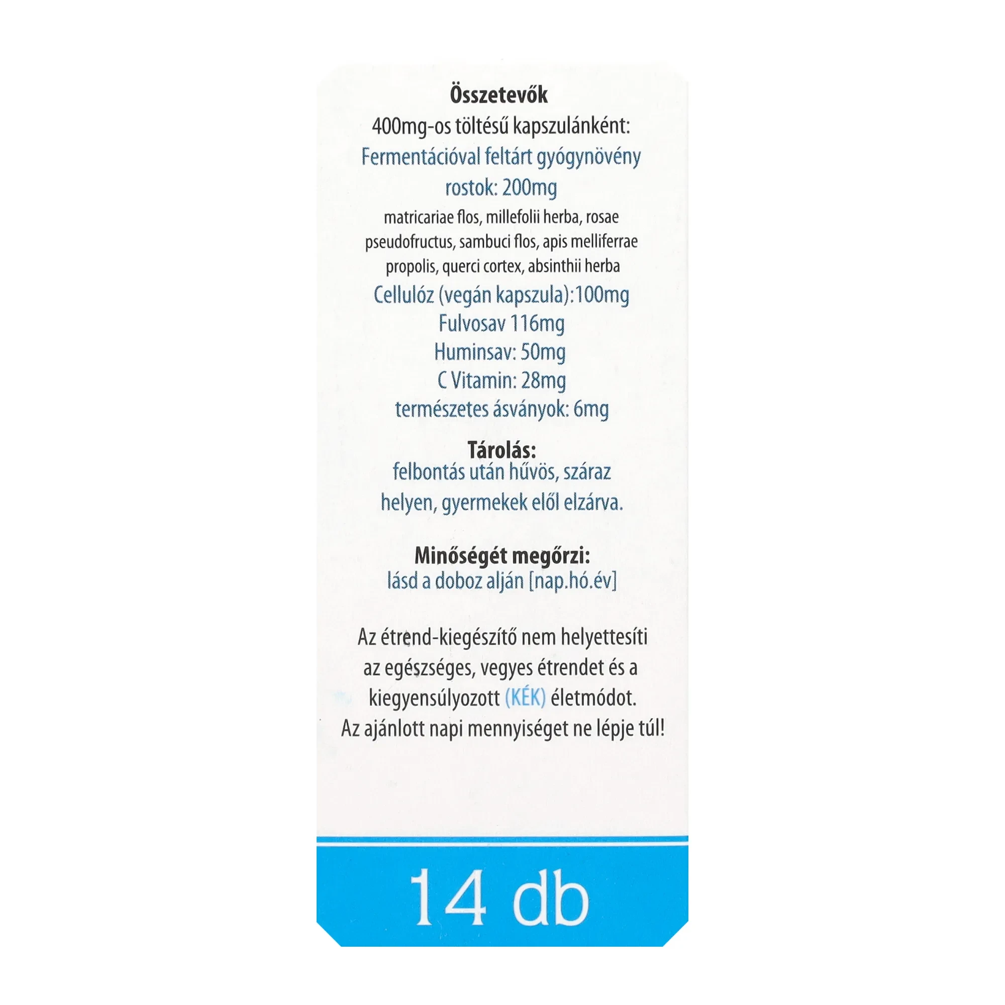 Prefer V étrend-kiegészítő növényi alapú kapszulában 14 db