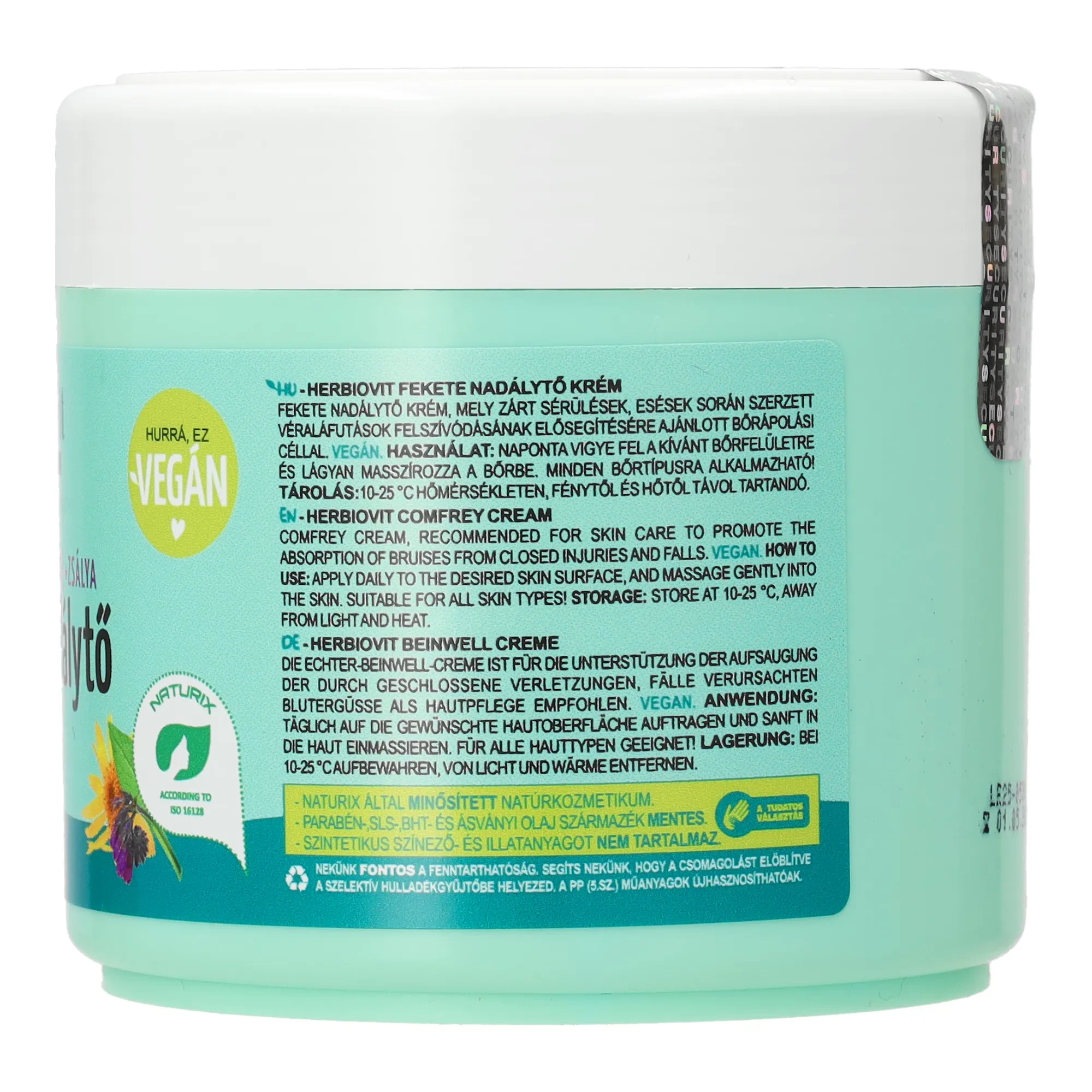 Herbiovit Fekete nadálytő krém 250ml