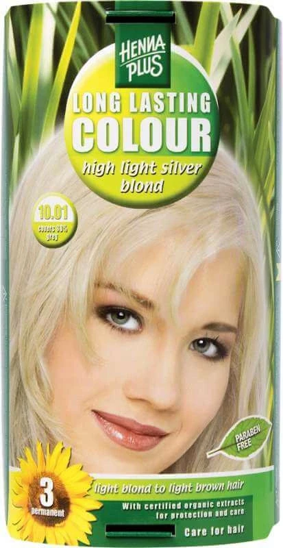 HennaPlus 1db 10.01 ezüstszőke hajfesték