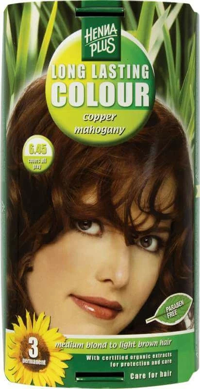HennaPlus 1db 6.45 réz mahagóni hajfesték