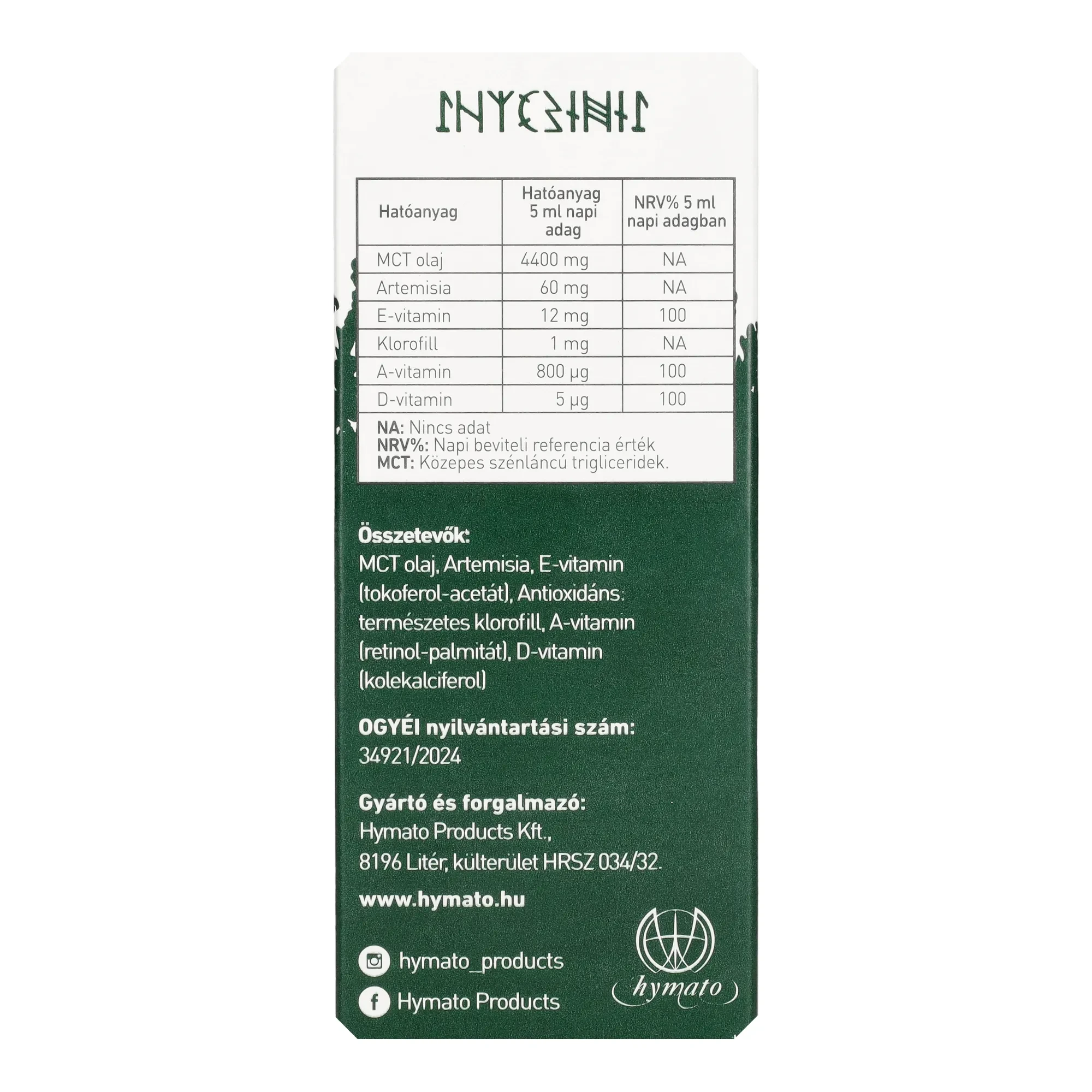 ARTEMIZIA folyékony étrend kiegészítő 150 ml