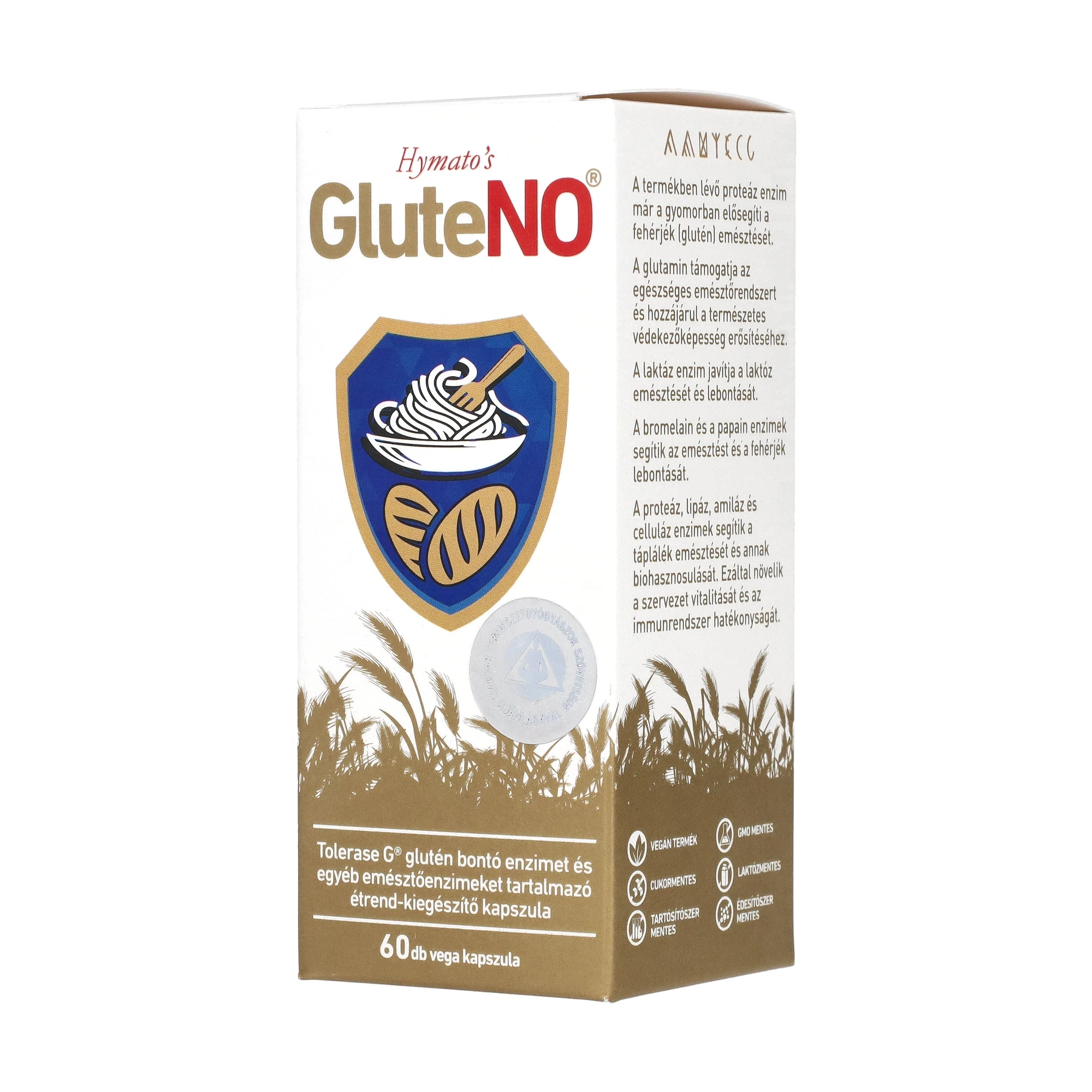 Hymato's GluteNo 60 db vega kapszula