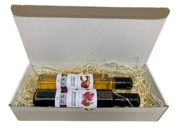 Formanek Vineg'art Gránátalma balzsamecet 250 ml-Szűretlen almaecet csomag 250 ml