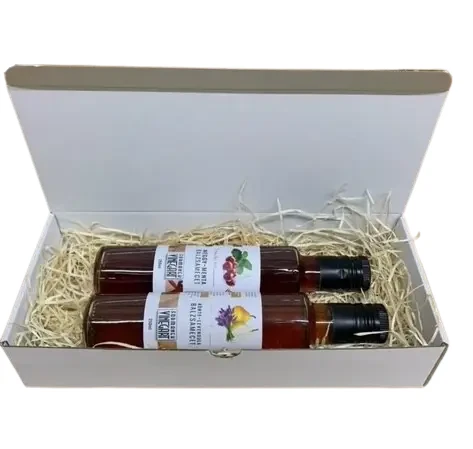 Formanek Vineg'Art Meggy-menta balzsamecet + Körte-levendula balzsamecet Gourmet csomag