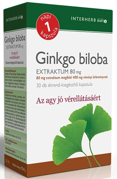 Interherb NAPI1 Ginkgo biloba Extraktum 80mg 30db